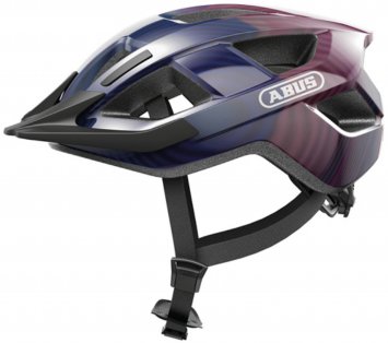 City-Fahrradhelm Aduro 3.0 LED, purple waves
