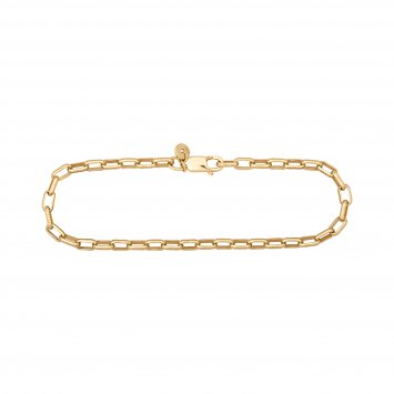 Armband 925 Silber vergoldet Gliederkette