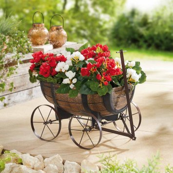 Pflanzschale auf Rädern