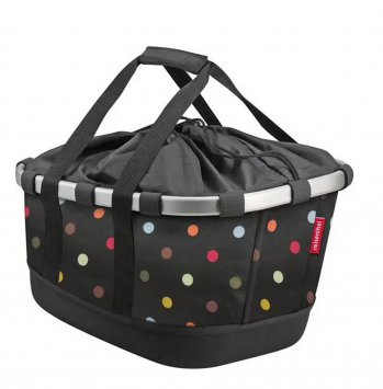 Bikebasket GT für Racktime, Punkte schwarz