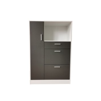 Küchenschrank Weiß-Grau Blanca L