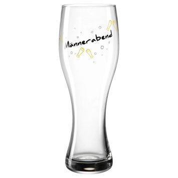 Weizenbierglas 500 ml 'Männerabend' PRESENTE