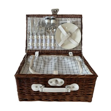 Picknickkorb für 2 Personen Finie Braun