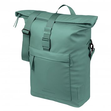 Fahrrad-Umhängetasche Brooklyn MIK Hooks,silbergrün