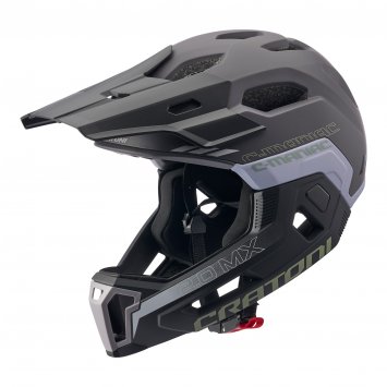 MTB-Fahrradhelm C-Maniac 2.0 MX, schwarz-grau