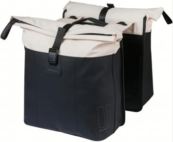 Fahrrad-Doppeltasche  "Vive MIK 2.0", schwarz / cremefarben