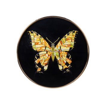 Wandbild Wanddeko Diamant Schmetterling