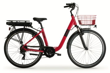 Elektro-Citybike NEW RHEA  26 Zoll, rot
