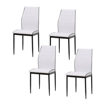 Stuhl Madison PU Weiß