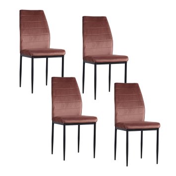 Stuhl Madison Velvet Braun