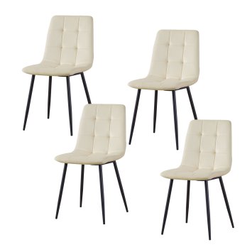 Stuhl Mesa Velvet Creme