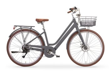 Elektro-Citybike New LA RUE 2.0, grau