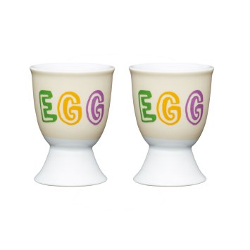 Eierbecher Porzellan 2er Set EGG