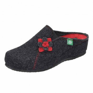Damen-Pantolette, schwarz