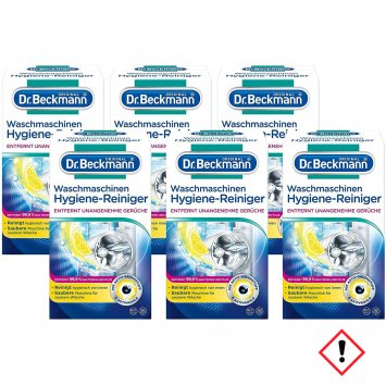 Dr Beckmann Waschmaschinenreiniger Maschinenhygiene 250g 6er Pack