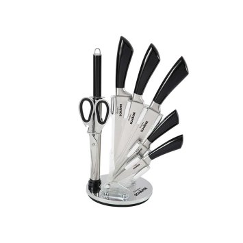 Messerblock 8 teiliges Set Metallic Black