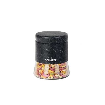 Vorratsdose Marble Black 0,7 Liter