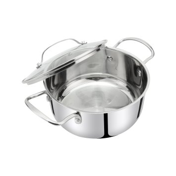Bratentopf mit Deckel Radiant Silver 24 cm