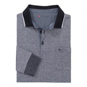 Polo-Langarmshirt
