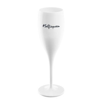 Sektglas 100 ml mit Druck CHEERS No. 1 SELFIEQUEEN