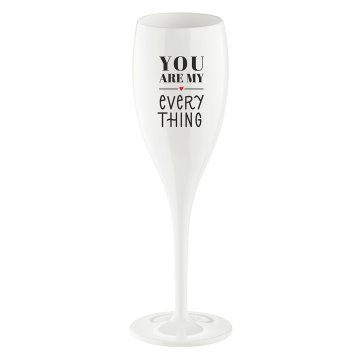 Sektglas 100 ml mit Druck CHEERS No. 1 YOU ARE MY EVERYTHING