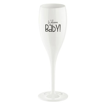 Sektglas 100 ml mit Druck CHEERS No. 1 WELCOME BABY