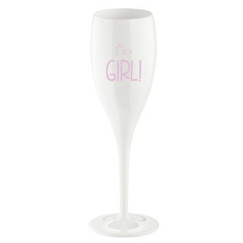 Sektglas 100 ml mit Druck CHEERS No. 1 IT'S A GIRL