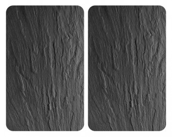 XL-Herdabdeckplatte Universal Schiefer 2er Set, für alle Herdarten