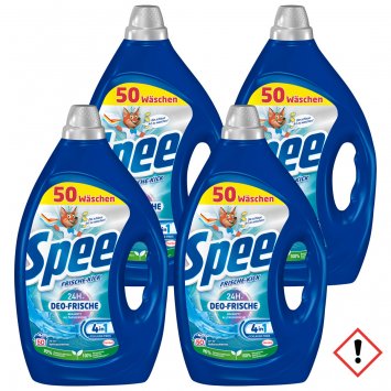 Spee Aktiv Gel Frische Kick Waschmittel 50WL 4in1 2250ml 4er Pack