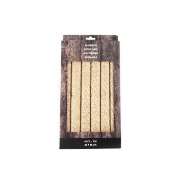 Tischset 6er Set Platzset Polyester Gold