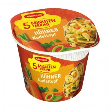 Maggi 5 Minuten Terrine Hühner Nudeltopf würziger Geschmack 41g