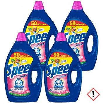 Spee Color Gel Waschmittel frischer Duft 4in1 2250ml 4er Pack