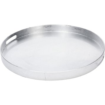 Serviertablett Rund Silber