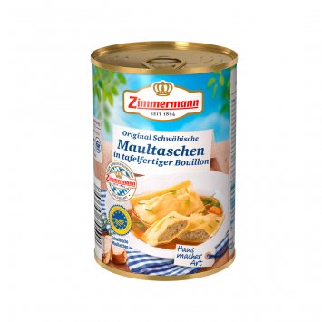 Zimmermann Original Schwäbische Maultaschen Suppe Dose 400ml