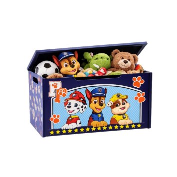 Paw Patrol Spielzeugkiste mit Deckel Kinder Aufbewahrungsbox Blau