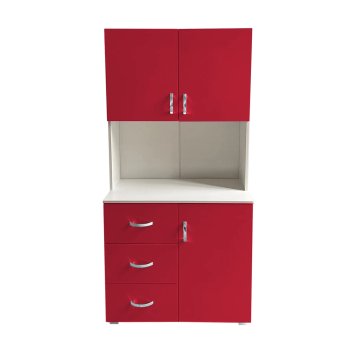 Küchenschrank Blanca Rot Weiß
