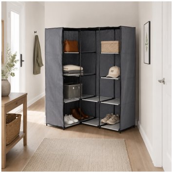 Stoffschrank Eckregal Lena