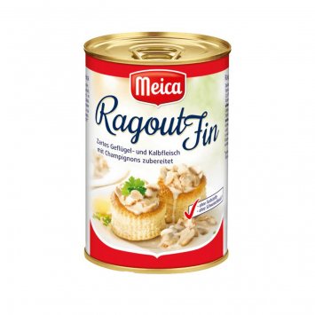 Meica Ragout Fin zartes Geflügel und Kalbfleisch mit Champignon 400g