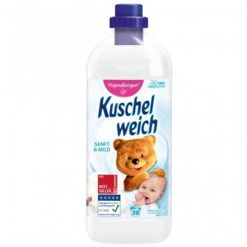 Kuschelweich Weichspüler Sanft und Mild für 38 Waschladungen 1000ml