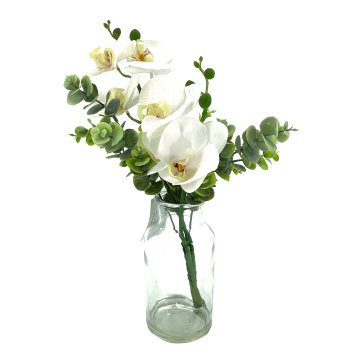 Kunstblume Orchidee in Vase Leilani