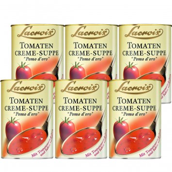Lacroix Tomaten Cremesuppe fruchtig tomatig tafelfertig 400ml 6er Pack