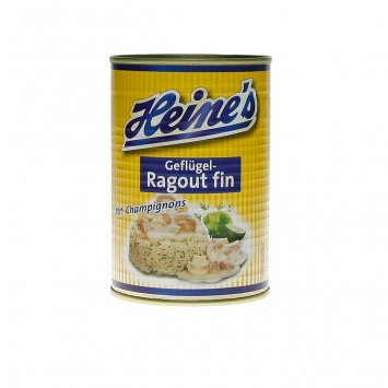 Heines Geflügel Ragout Fin mit Champignons klassische Vorspeise 400g