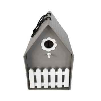 Vogelhaus Nessa Grau