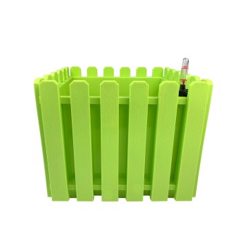 Blumentopf mit Wasserspeicher Nessa eckig grün