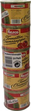 Hesco Tomaten Cremesuppe First Class verzehrfertig 5 Dosen 1060ml