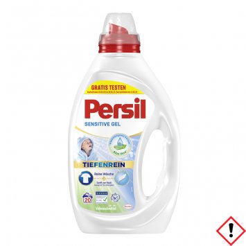 Persil Sensitive Gel flüssiges Vollwaschmittel 20 Waschladungen 900ml