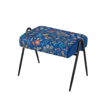 Polsterhocker B/H/T 55 x 42 x 39 cm Olean Blue Fantasy