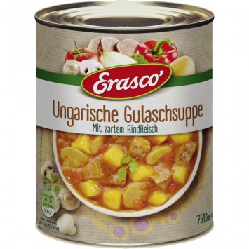 Erasco Ungarische Gulaschsuppe Eintopf mit Rindfleisch 770ml