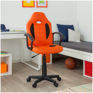 Schreibtischstuhl höhenverstellbar Daytona Junior Orange
