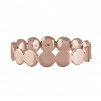 Ring 925 Sterling Silber rosévergoldet Boho